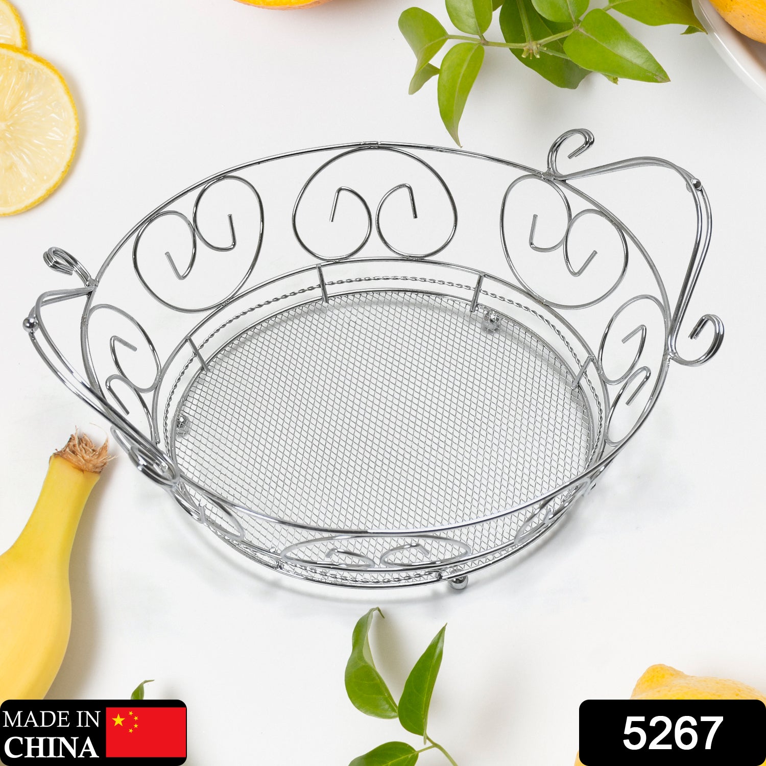 5267 Multipurpose round shape Stainless Steel Modern Folding Fruit and Vegetable Basket (Silver, 8 Shapes) DeoDap 5267 Multipurpose round shape Stainless Steel Modern Folding Fruit and Vegetable Basket (Silver, 8 Shapes) DeoDap